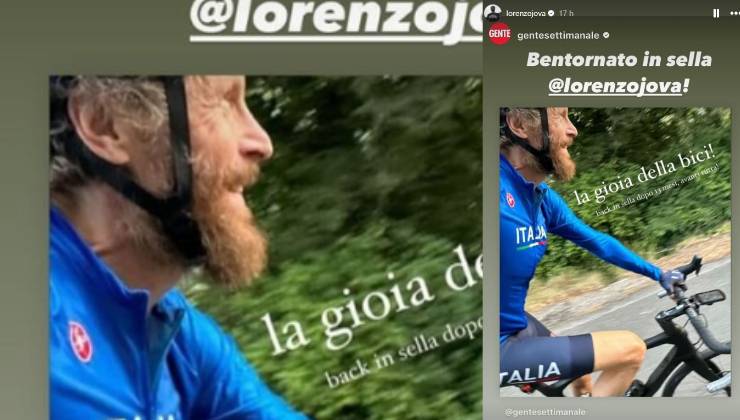 jovanotti bici dopo incidente