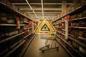 Attenzione prodotto supermercato